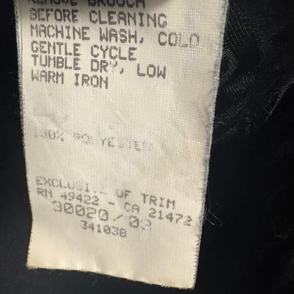 Vintage 90s Jessica McClintock Halter Mini Dress | Black Brocade Cocktail Dress - Picture 7 of 8